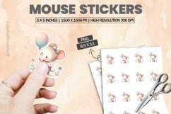 Mouse|Printable Animal Sticker Product Image 1