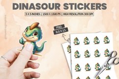 Dinasour|Printable Animal Sticker Product Image 1