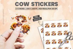 Cow|Printable Animal Sticker Product Image 1