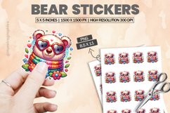 Bear|Printable Animal Sticker Product Image 1