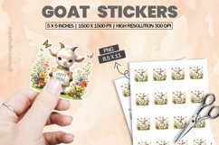 Goat|Printable Animal Sticker Product Image 1