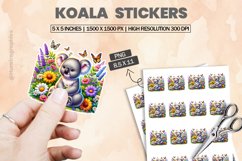 Koala|Printable Animal Sticker Product Image 1