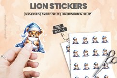 Lion|Printable Animal Sticker Product Image 1