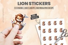Lion|Printable Animal Sticker Product Image 1