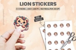 Lion|Printable Animal Sticker Product Image 1