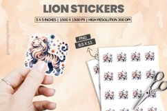Lion|Printable Animal Sticker Product Image 1