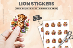 Lion|Printable Animal Sticker Product Image 1