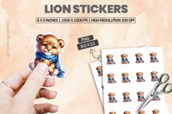 Lion|Printable Animal Sticker Product Image 1