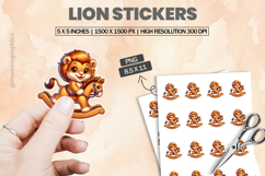 Lion|Printable Animal Sticker Product Image 1