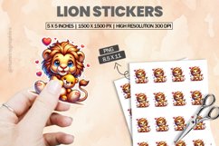 Lion|Printable Animal Sticker Product Image 1