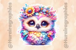 Owl|Printable Animal Sticker Product Image 2