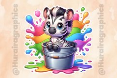 Zebra|Printable Animal Sticker Product Image 2