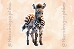 Zebra|Printable Animal Sticker Product Image 2