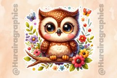 Owl|Printable Animal Sticker Product Image 2
