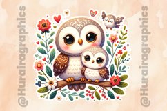 Owl|Printable Animal Sticker Product Image 2