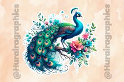 Peacock|Printable Animal Sticker Product Image 2