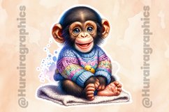 Monkey|Printable Animal Sticker Product Image 2