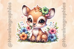 Deer|Printable Animal Sticker Product Image 2