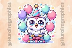 Owl|Printable Animal Sticker Product Image 2