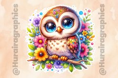 Owl|Printable Animal Sticker Product Image 2