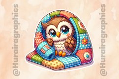Owl|Printable Animal Sticker Product Image 2