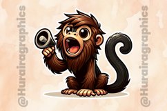 Monkey|Printable Animal Sticker Product Image 2
