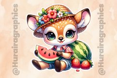 Deer|Printable Animal Sticker Product Image 2