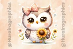 Owl|Printable Animal Sticker Product Image 2