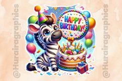 Zebra|Printable Animal Sticker Product Image 2