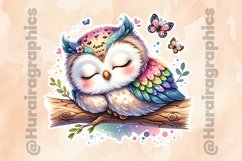 Owl|Printable Animal Sticker Product Image 2