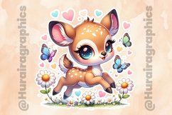 Deer|Printable Animal Sticker Product Image 2