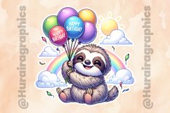 Sloth|Printable Animal Sticker Product Image 2