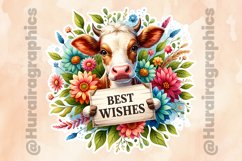 Cow|Printable Animal Sticker Product Image 2