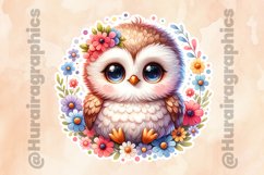 Owl|Printable Animal Sticker Product Image 2