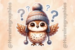Owl|Printable Animal Sticker Product Image 2