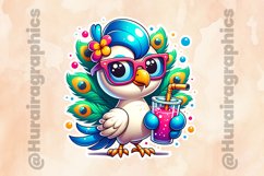 Peacock|Printable Animal Sticker Product Image 2