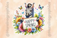 Zebra|Printable Animal Sticker Product Image 2