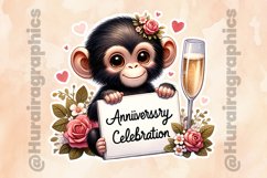 Monkey|Printable Animal Sticker Product Image 2
