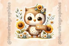 Owl|Printable Animal Sticker Product Image 2