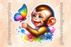 Monkey|Printable Animal Sticker Product Image 2