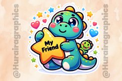 Dinasour|Printable Animal Sticker Product Image 2