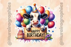 Cow|Printable Animal Sticker Product Image 2