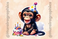 Monkey|Printable Animal Sticker Product Image 2
