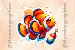Clown fish|Printable Animal Sticker Product Image 2