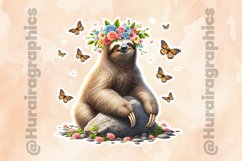 Sloth|Printable Animal Sticker Product Image 2