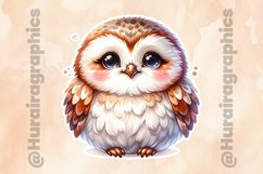 Owl|Printable Animal Sticker Product Image 2