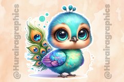 Peacock|Printable Animal Sticker Product Image 2