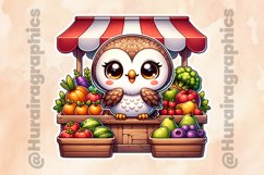 Owl|Printable Animal Sticker Product Image 2