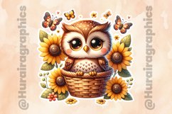 Owl|Printable Animal Sticker Product Image 2