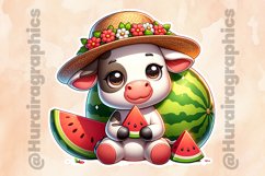 Cow|Printable Animal Sticker Product Image 2